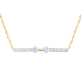 1/8CTW-DIA CN FASHION NECKLACE (18 INCH)